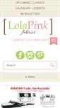 Mobile Screenshot of lolapinkfabrics.com